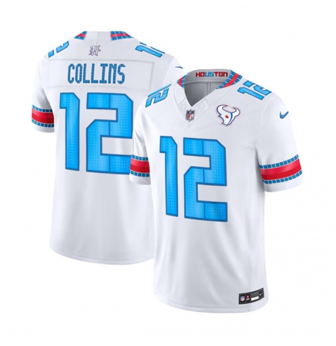 Men's Houston Texans #12 Nico Collins White 2026 F.U.S.E. Rivalries Collection Limited Football Stitched Jersey