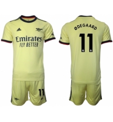 Men 2021-2022 Club Arsenal away yellow 11 Soccer Jersey