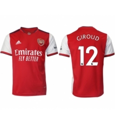 Men 2021-2022 Club Arsenal home aaa version red 12 Soccer Jersey