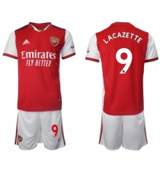 Men 2021-2022 Club Arsenal home red 9 Soccer Jersey