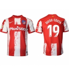 Men 2021-2022 Club Atletico Madrid home aaa version red 19 Nike Soccer Jersey