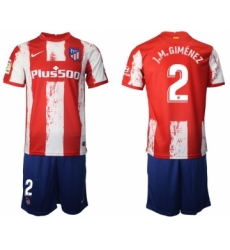 Men 2021-2022 Club Atletico Madrid home red 2 Nike Soccer Jersey