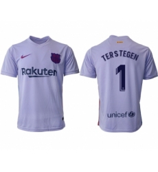 Men 2021-2022 Club Barcelona away aaa version purple 1 Soccer Jersey