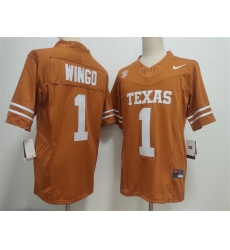 Men's Texas Longhorns #1 Ryan Wingo Orange 2026 F.U.S.E. Stitched Jersey
