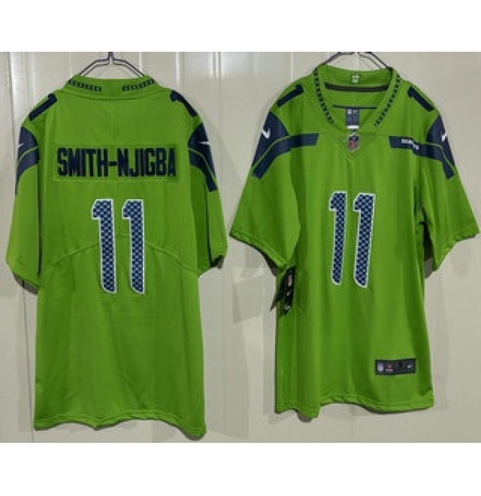 Men's Seattle Seahawks #11 Jaxon Smith-Njigba Limited Green Vapor Jersey