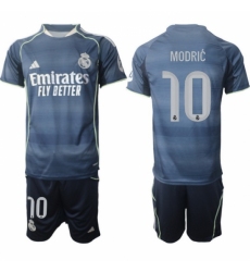 Men Real Madrid 2026 Soccer Jerseys DarkBlue #10 MODRIC