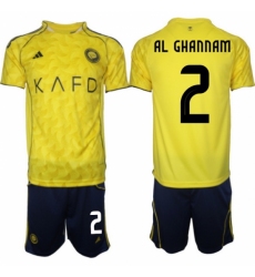 Men Al Nassr 2026 Soccer Jerseys Yellow #2 AL GHANNAM