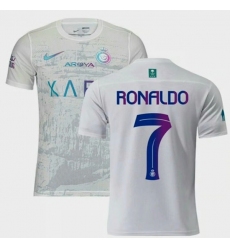 Men's Al Nassr #7 Cristiano Ronaldo White 2023-24 Soccer Jersey