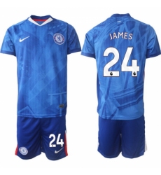 Men Chelsea 2026 Soccer Jerseys Blue #24 JAMES