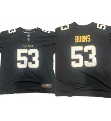 Men's Carolina Panthers #53 Brian Burns Black  Limited  Football Jersey