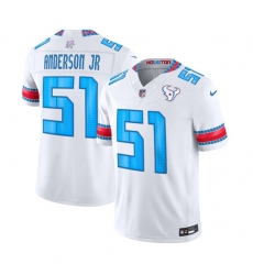 Men's Houston Texans #51 Will Anderson Jr. White 2026 F.U.S.E.Rivalries Collection Limited Football Stitched Jersey