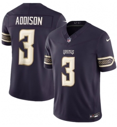 Men's Minnesota Vikings #3 Jordan Addison Deep Purple 2026 F.U.S.E. Rivalries Collection Limited Football Stitched Jersey