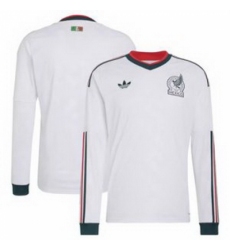 Men Mexico Blank 2026 Replica White Jersey 2