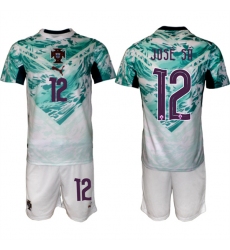 Men's Portugal Team #12 José Sá Green 2026 World Cup Away Soccer Jersey Suit