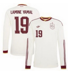 Men 19 Spain Lamine Yamal World Cup 2026 Away Replica Jersey 2