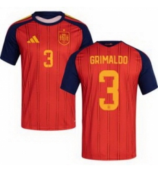 Men 3 Spain Alejandro Grimaldo World Cup 2026 Away Replica Jersey 1