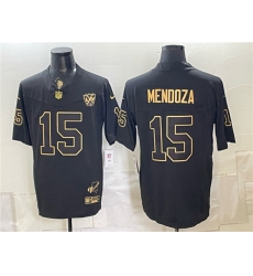 Men's Las Vegas Raiders #15 Fernando Mendoza Black Gold F.U.S.E. 65th Anniversary Vapor Untouchable Limited Football Stitched Jersey