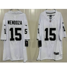 Men's Las Vegas Raiders #15 Fernando Mendoza Limited White Vapor Jersey