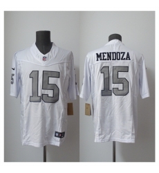 Men's Las Vegas Raiders #15 Fernando Mendoza White 2026 F.US.E. Draft Color Rush Vapor Untouchable Limited Football Stitched Jersey