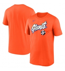 Men's San Francisco Giants Orange 2025 City Connect Team Phrase Legend Performance T-Shirt