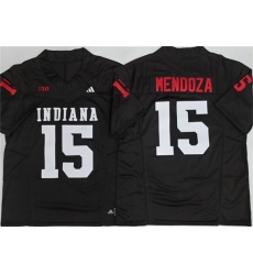 Men's Indiana Hoosiers #15 Fernando Mendoza Black F.U.S.E. Stitched Basketball Jersey