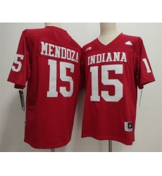 Men's Indiana Hoosiers #15 Fernando Mendoza Red 2026 Stitched Basketball Jersey