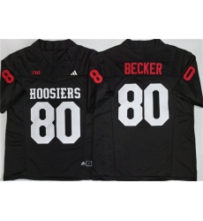 Men's Indiana Hoosiers #80 Charlie Becker Black 2026 F.U.S.E. Stitched Basketball Jersey