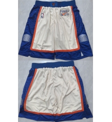 Men's New Yok Knicks White 2026 Shorts (Run Small)
