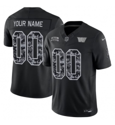 Men's Washington Commanders Active Player Custom Black F.U.S.E. 2026 Salute to Service Limited Football Stitched Jersey