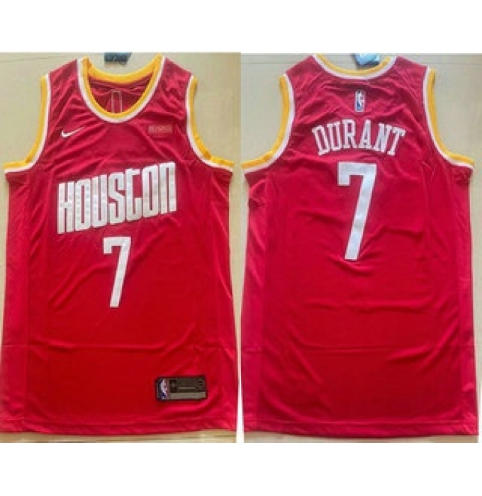 Men's Houston Rockets #7 Kevin Durant Red Classic Swingman Jersey
