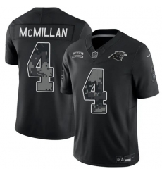 Men's Carolina Panthers #4 Tetairoa McMillan Black F.U.S.E. 2026 Salute to Service Limited Football Stitched Jersey
