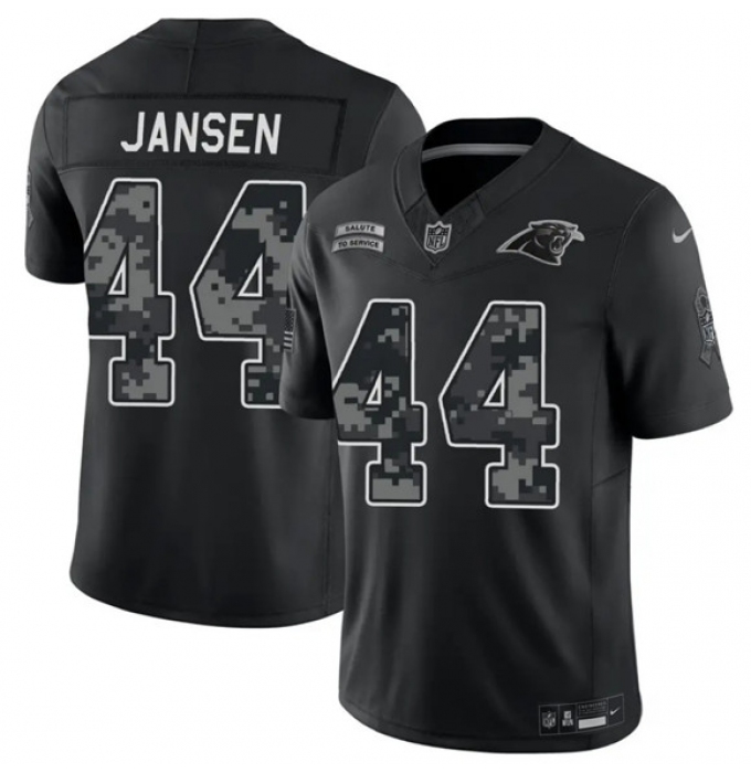 Men's Carolina Panthers #44 J. J. Jansen Black F.U.S.E. 2026 Salute to Service Limited Football Stitched Jersey