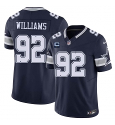 Men's Dallas Cowboys #92 Quinnen Williams Navy 2026 With 1-Star C F.U.S.E. Vapor Untouchable Limited Stitched Football Jersey
