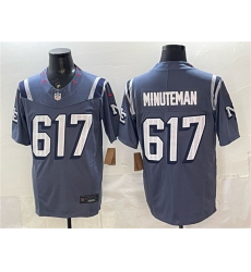 Men's New England Patriots #617 Minuteman 2025 F.U.S.E. “Rivalries” Vapor Limited Football Stitched Jersey