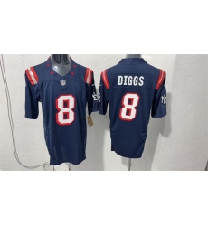 Men's New England Patriots #8 Stefon Diggs Navy F.U.S.E. Vapor Limited Football Stitched Jersey