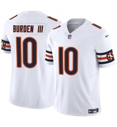 Men's Chicago Bears #10 Luther Burden III White 2025 F.U.S.E. Vapor Untouchable Limited Football Stitched Jersey