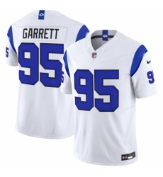 Women's Los Angeles Rams #95 Myles Garrett White 2026 F.U.S.E. Vapor Limited Football Jersey