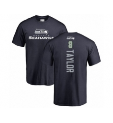 Football Seattle Seahawks #8 Jamar Taylor Navy Blue Backer T-Shirt