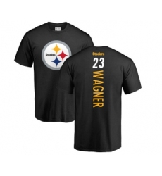 Football Pittsburgh Steelers #23 Mike Wagner Black Backer T-Shirt