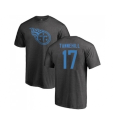 Football Tennessee Titans #17 Ryan Tannehill Ash One Color T-Shirt