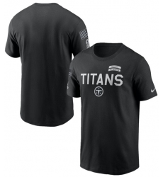 Men's Tennessee Titans Black 2026 Salute to Service Sideline Dri-FIT T-Shirt