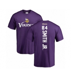 Football Minnesota Vikings #84 Irv Smith Jr. Purple Backer T-Shirt