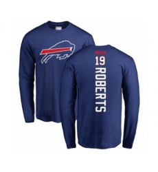 Football Buffalo Bills #19 Andre Roberts Royal Blue Backer Long Sleeve T-Shirt