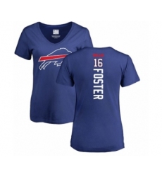 NFL Women's Nike Buffalo Bills #16 Robert Foster Royal Blue Backer T-Shirt