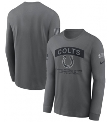 Men's Indianapolis Colts Gray 2026 Salute to Service Long Sleeve T-Shirt