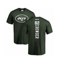 Football New York Jets #82 Jamison Crowder Green Backer T-Shirt