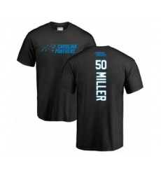 Football Carolina Panthers #50 Christian Miller Black Backer T-Shirt