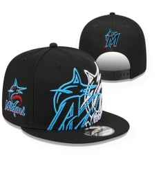 MLB Miami Marlins Snapback Hats 25-1
