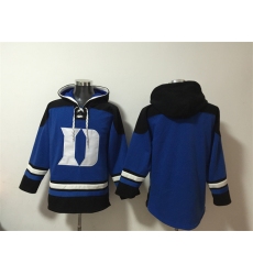 Men's Duke Blue Devils Blank Royal Ageless Must-Have Lace-Up Pullover Hoodie