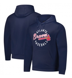Men's Atlanta Braves Navy Dunbrooke Champion Pullover Hoodie
